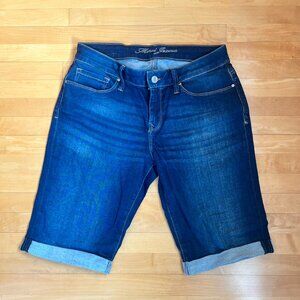 Mavi Dark Wash Denim Bermuda Short, Size 27